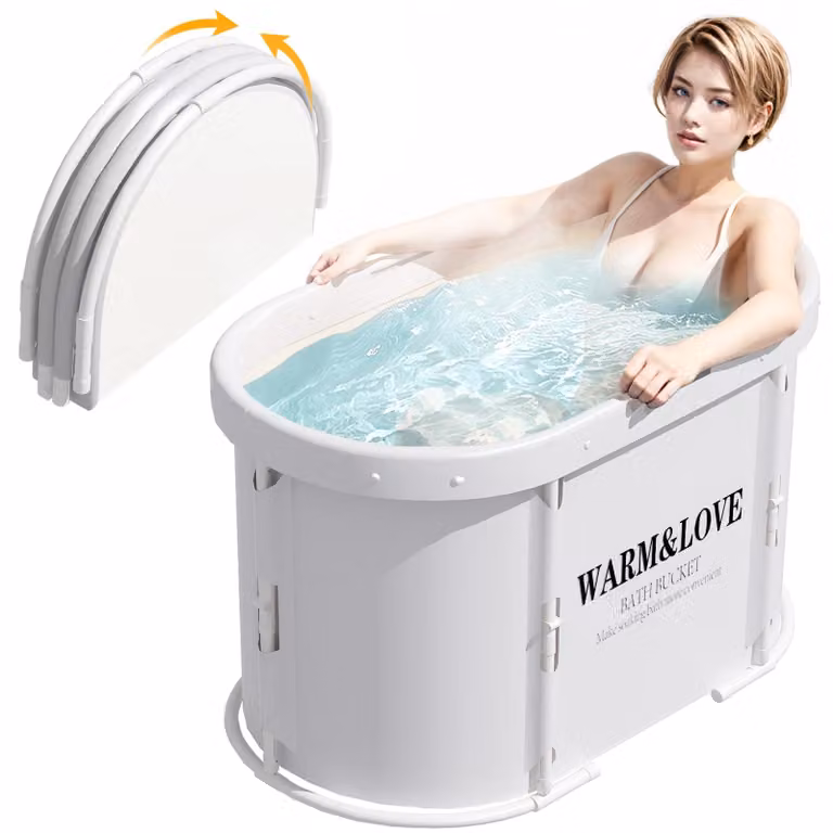 Vaschetta da bagno pieghevole per la doccia | Vaschetta da bagno portatile | Non richiede installazione