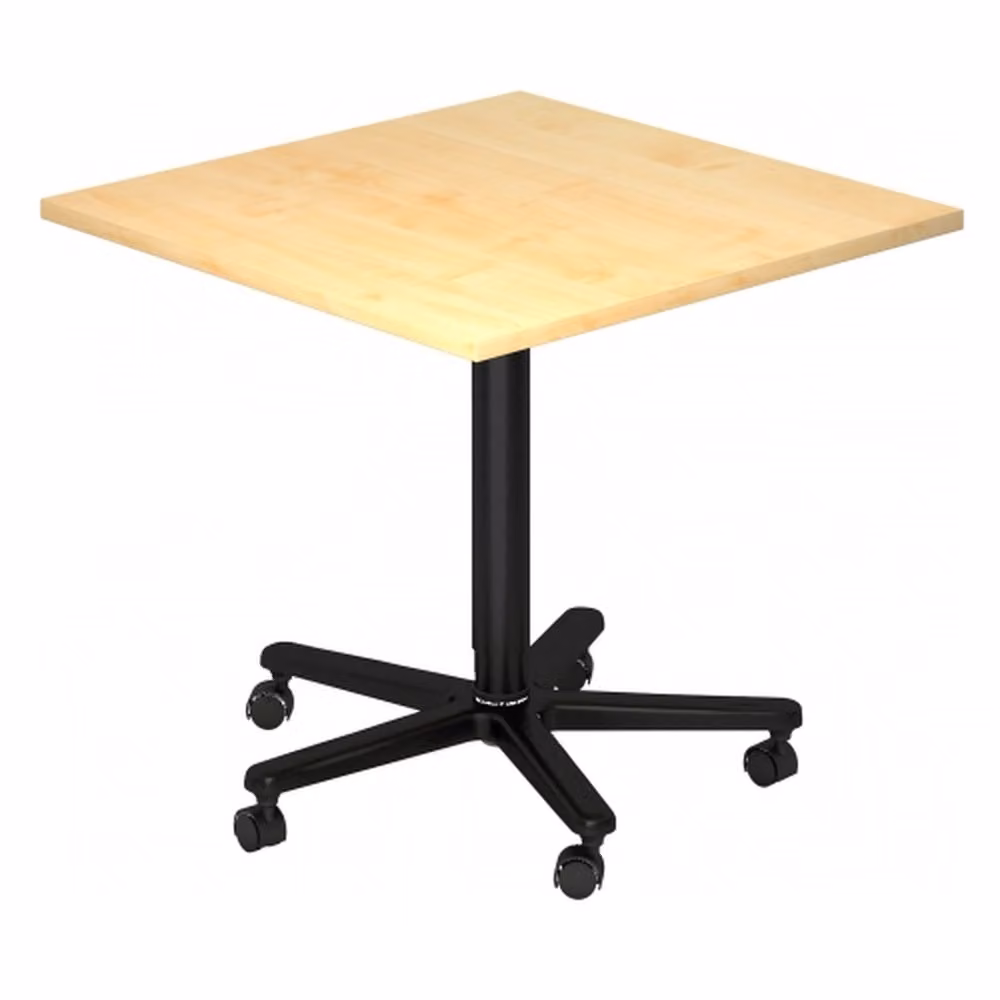 Tavolino con base a colonna ST88, 80 x 80 cm