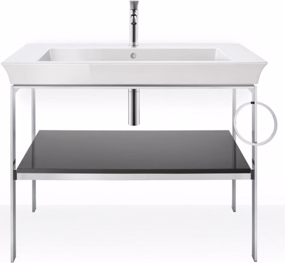 DURAVIT WT4544RH2H2 Consolle in metallo da terra Tulipano bianco