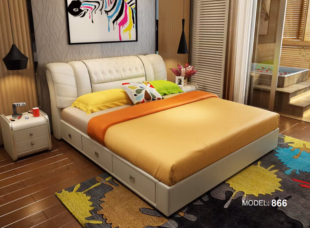 Luxus Schlafzimmer Bett Polster Doppel Betten 180x200 Möbel designer Einrichtung