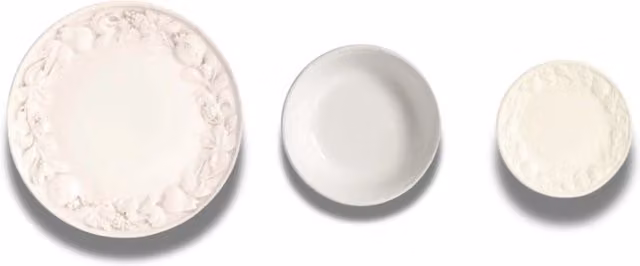 Servizio da cena Love Tiffani in ceramica composto da 18 piatti bianchi