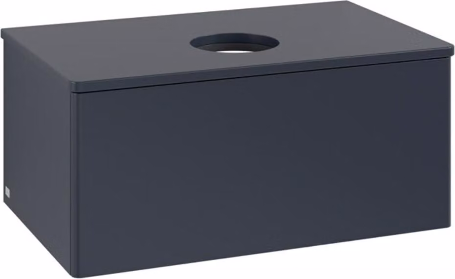 V&B Mobiletto senza struttura frontale - illuminazione Antao 80x36x50cm, WBP-colore Lac, md bl. m Lac
