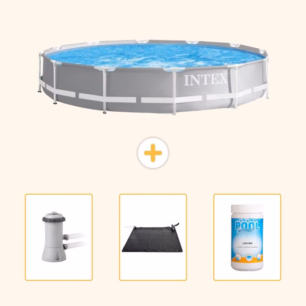 Struttura per piscina a forma di prisma - 366x76 cm - composta da 4 elementi - modello SCB80