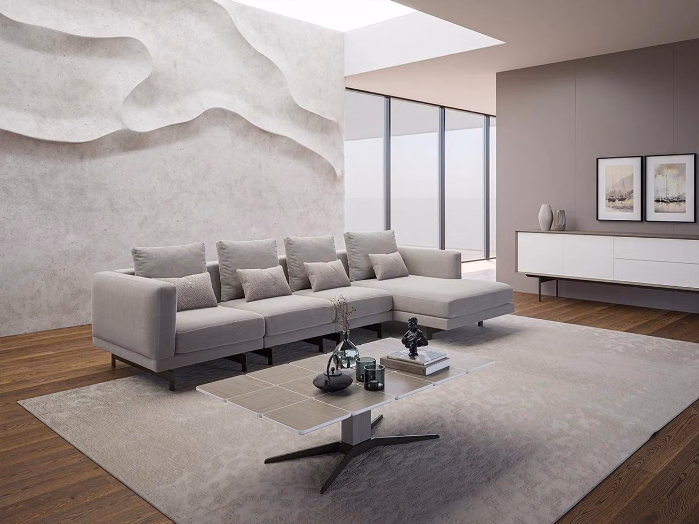 Eck Garnitur Luxus Komplett Ecksofa L-Form Designer Sofa Modern Einrichtung