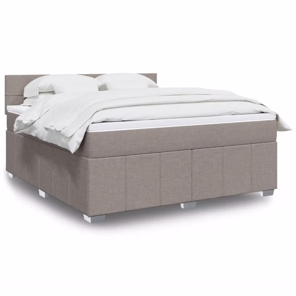 vidaXL Giroletto a Molle con Materasso Ibrido in Tessuto, L/P: 180 x 200 cm