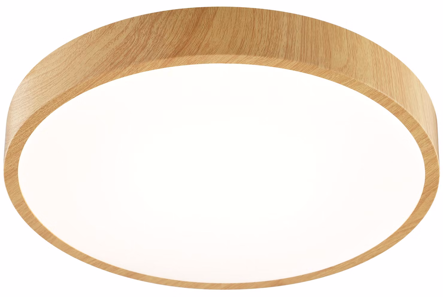 Plafoniera a LED BRILLIANT, Ø 38,5 cm, 24 W, 3000 K, 2300 lm, bianco caldo, IP20, effetto legno