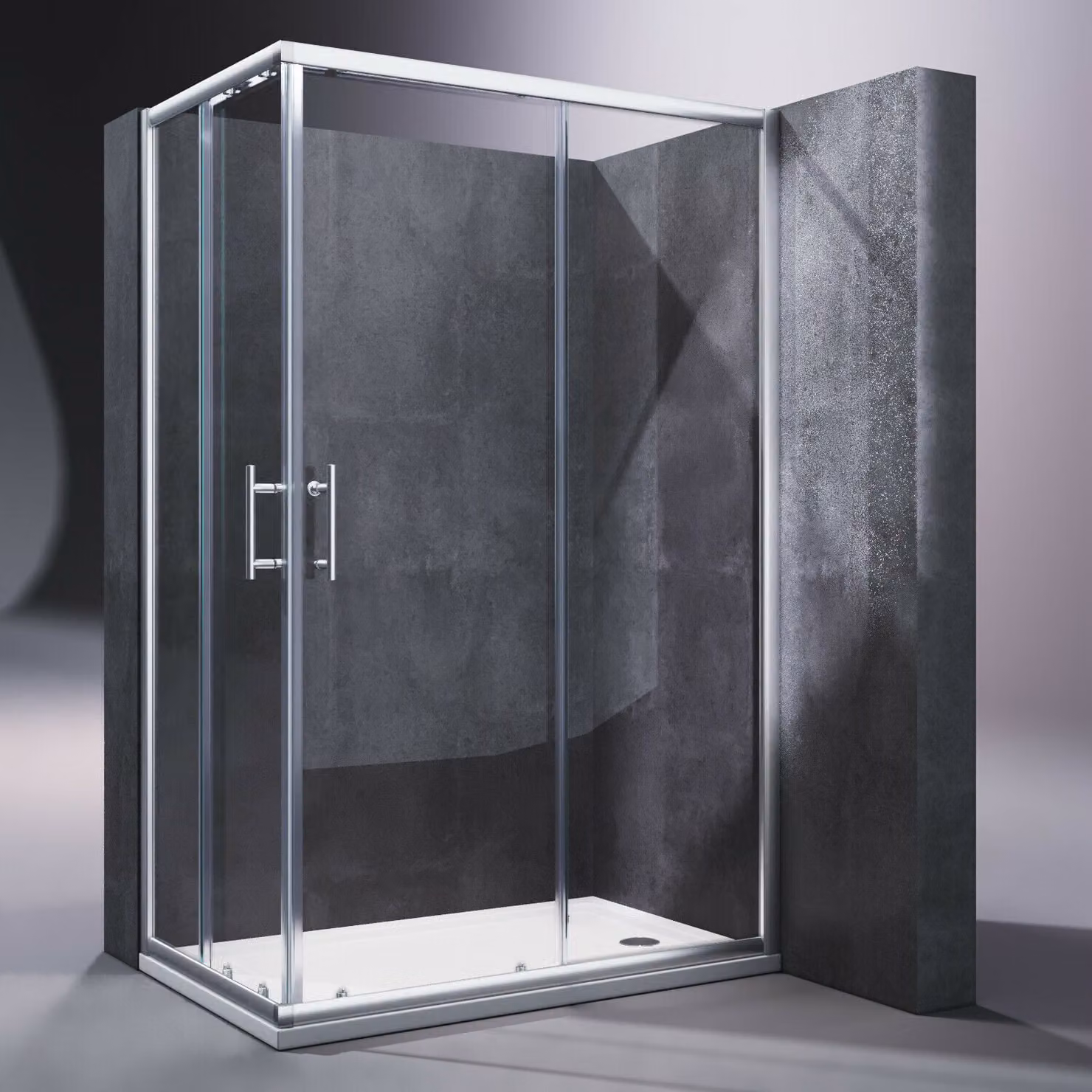 SONNI cabina doccia angolare 120x80cm porta scorrevole doccia angolare 185cm doppia porta doccia ESG vetro doccia