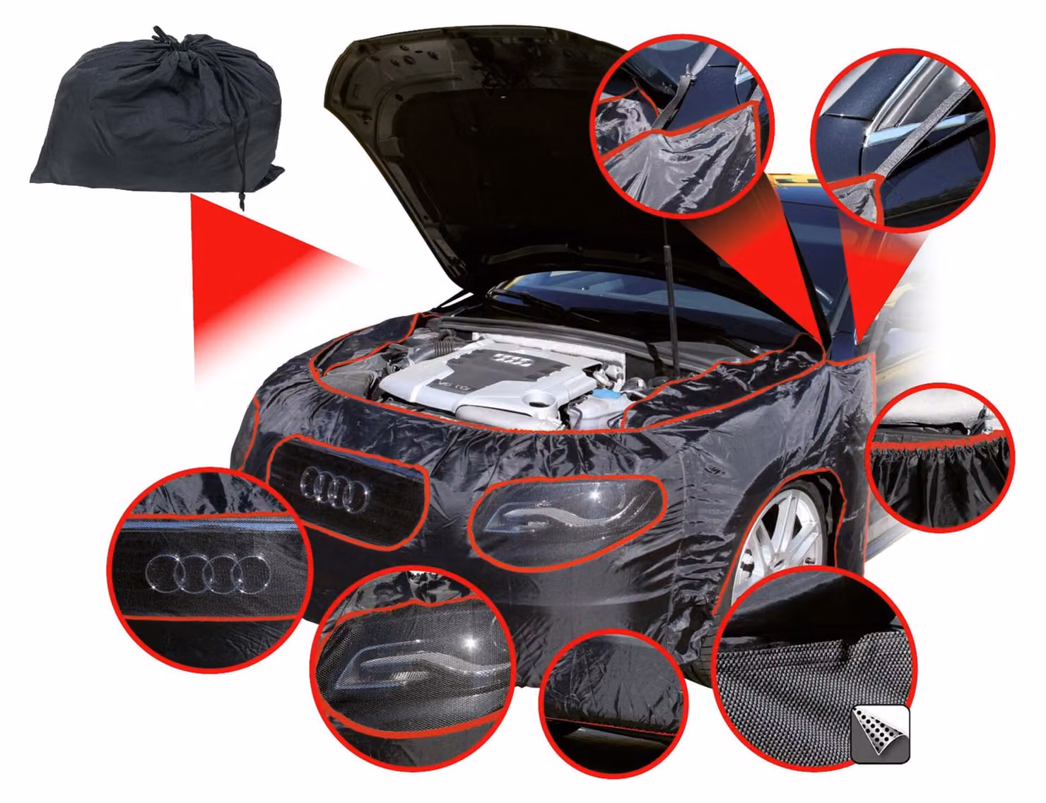 KS Tools Copertura anteriore universale per auto