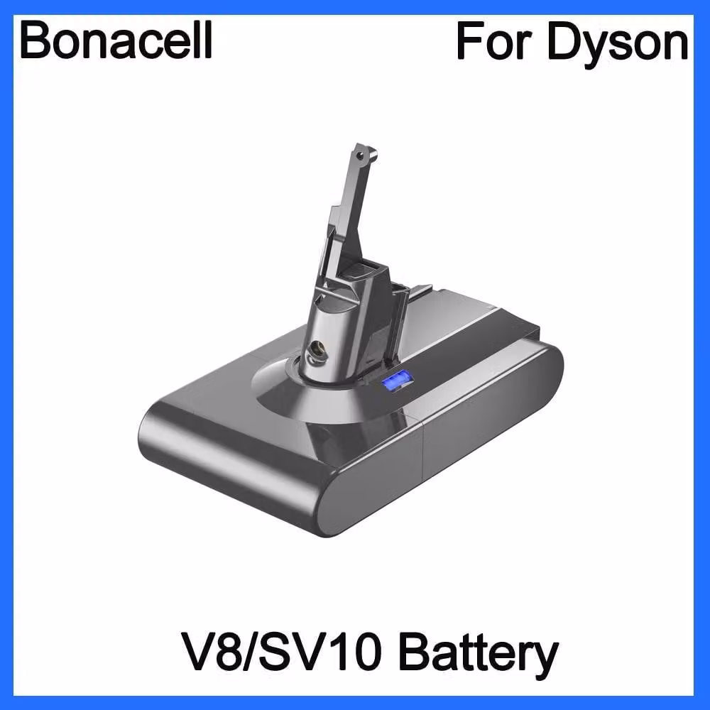 Dyson V6/V7/V8/V10, batteria di ricambio, 21,6 V 6000 mAh ricaricabile, beige