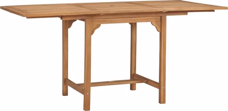 Tavolo da Giardino Estensibile (110-160)x80x75 cm Massello Teak