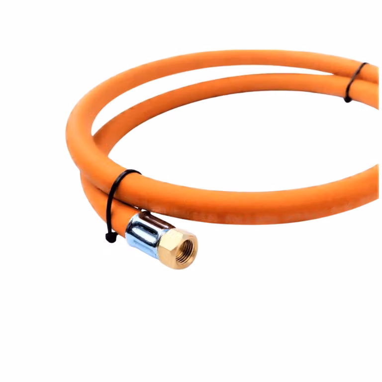 Tubo flessibile per gas propano-butano Zatechs 15 m 20 bar Ø 6,0 mm 1/4" filettatura sinistrorsa x estremità aperta incl. morsetto a vite Cannello per saldatura Bombole di gas Copritetto