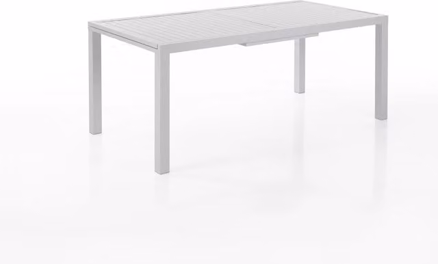 Tavolo allungabile in alluminio bianco cm. H.75 x L.180/238 x P.90