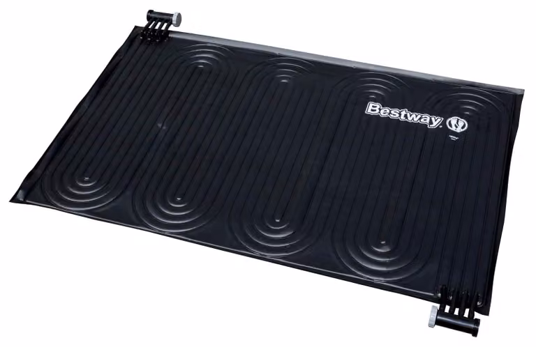 Pannello solare per riscaldare piscine, marca Bestway, colore nero, dimensioni 110 x 171 cm, realizzato in PVC