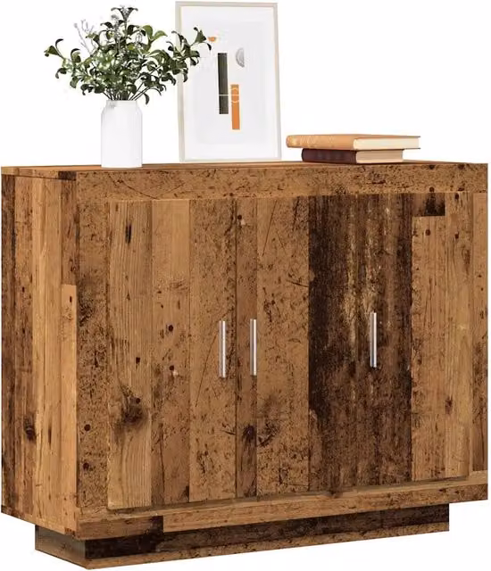 Credenza-Buffet-Armadio da cucina Legno Antico 92x35x75 cm in Legno Multistrato