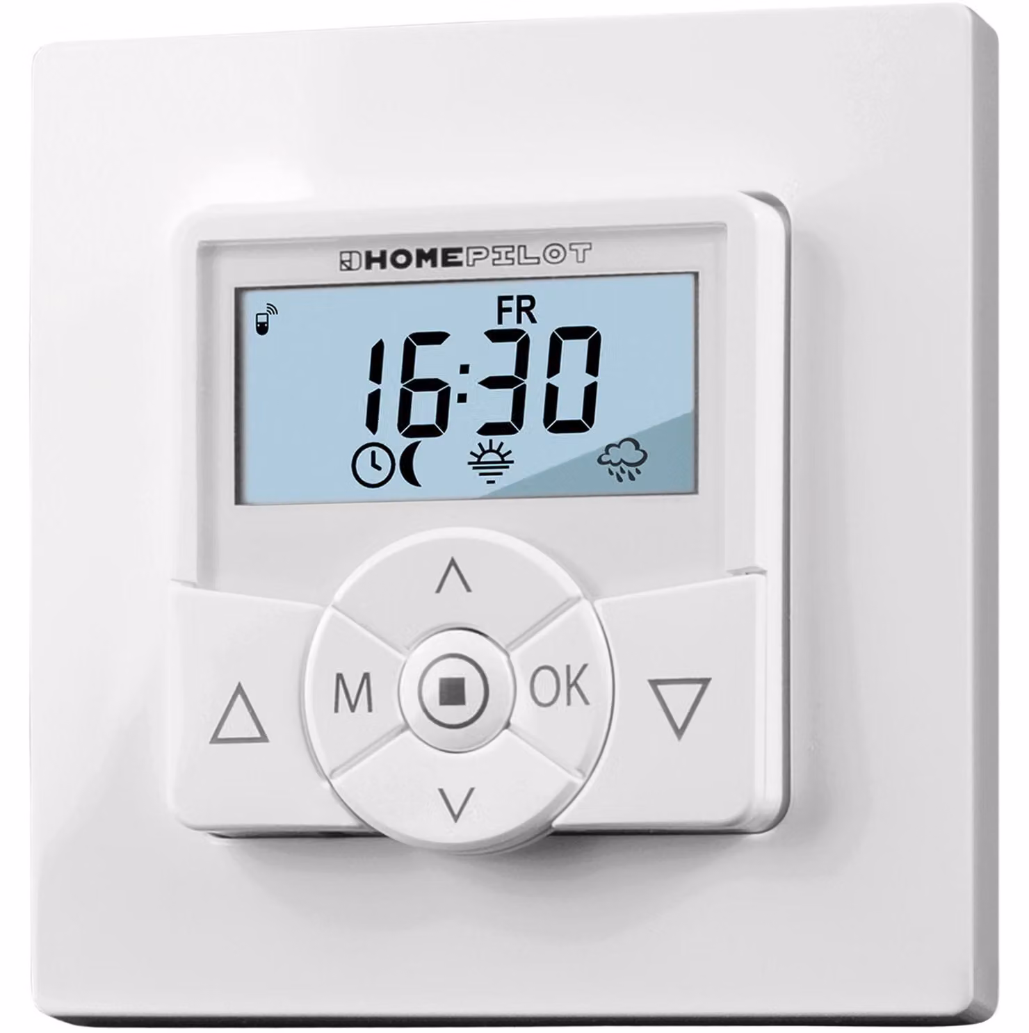 HOMEPILOT timer intelligente interruttore tapparella display programmabile funzione astro Alexa via gateway, bianco