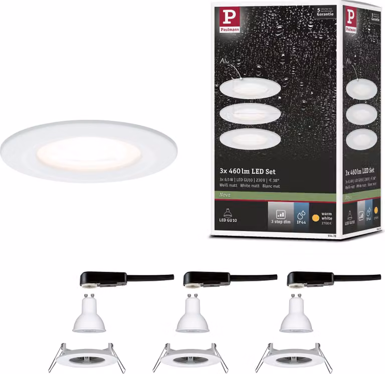 Paulmann Luce da incasso LED Nova basic set rigido