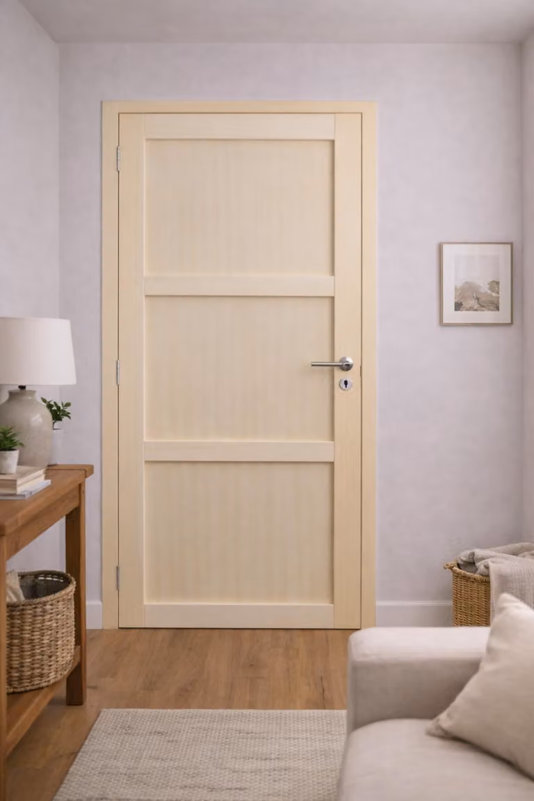 Bloc porta Ayous 3 pannelli H204 x L73 cm, lato tavola P.destra, maniglia Pomerol GD MENUISERIES
