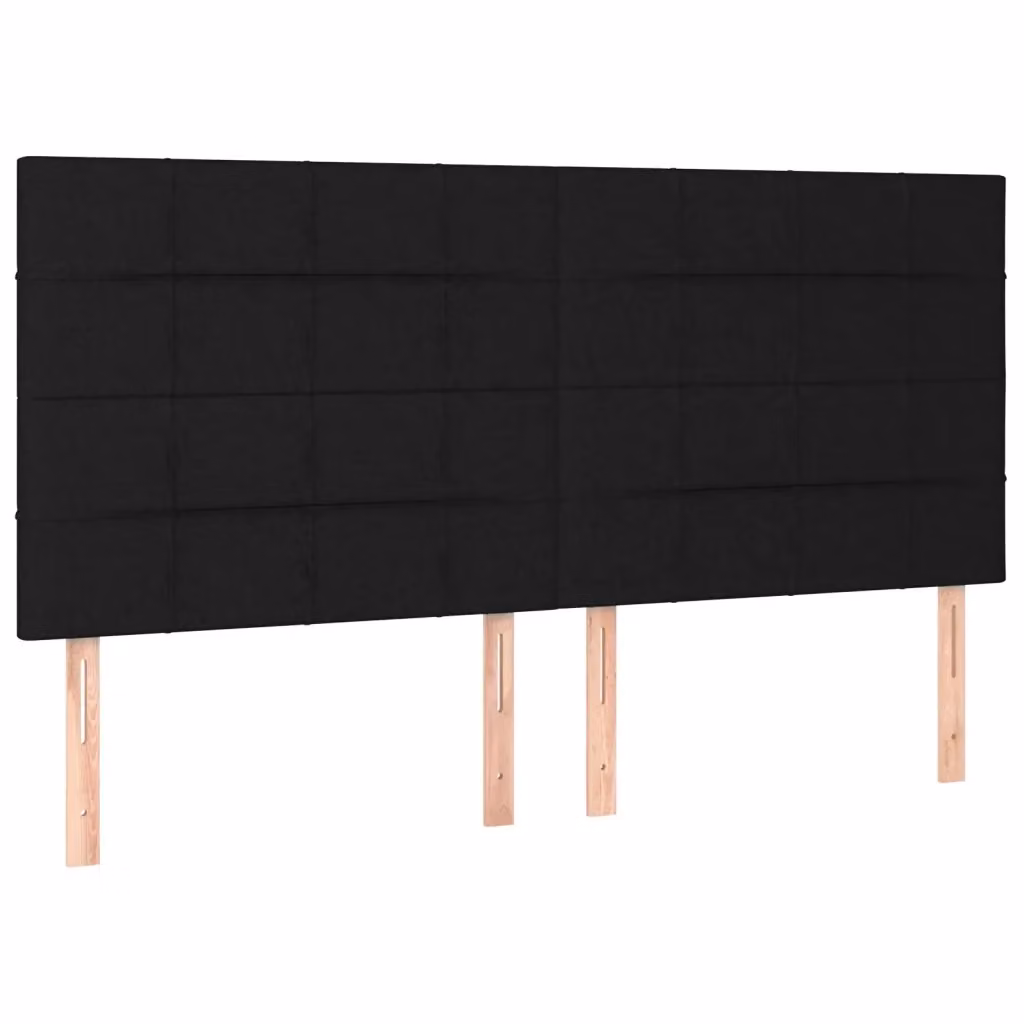 Testiera decorativa Design Mania in tessuto nero L: 200 cm, P: 5 cm, H: 118/128 cm – 2