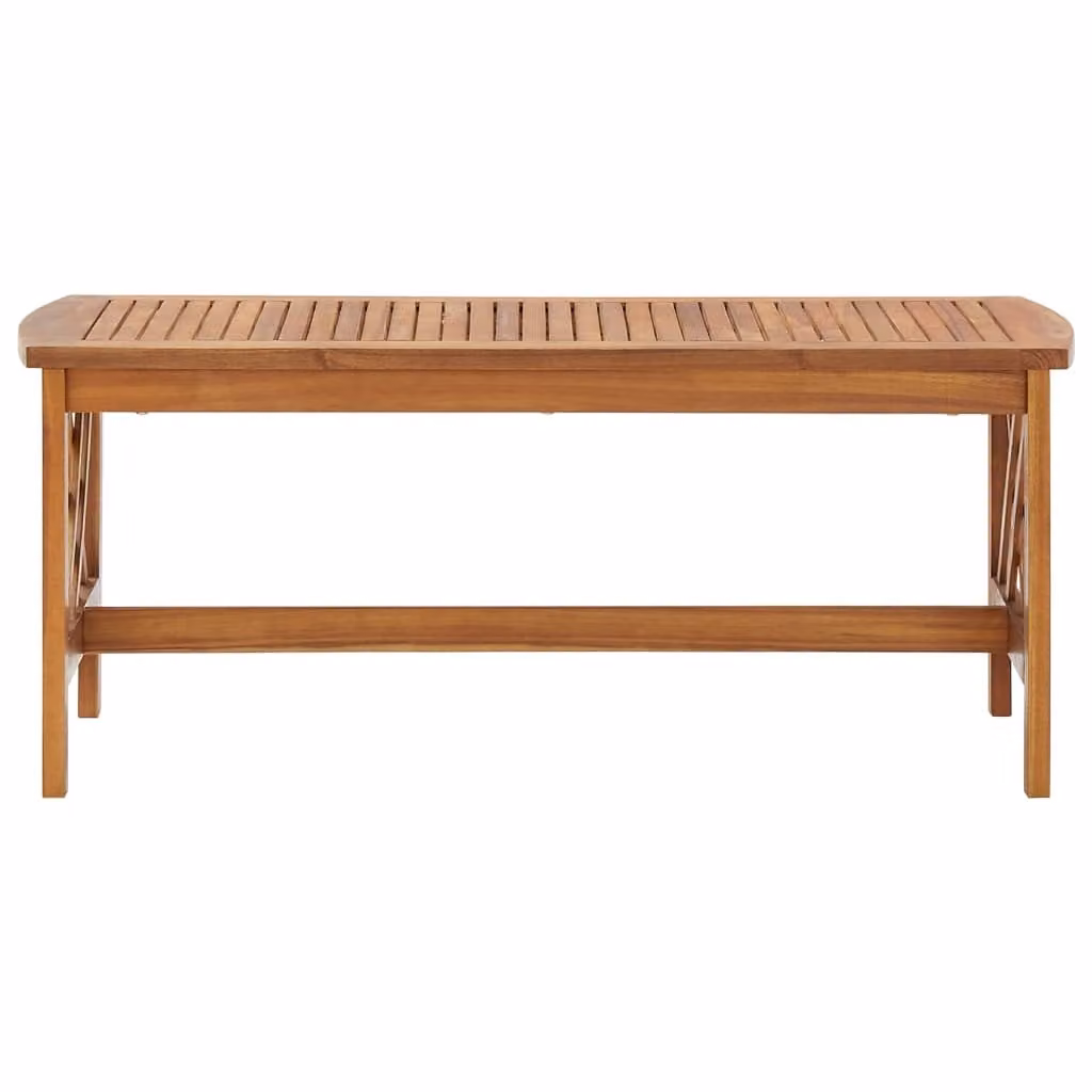 Tavolino 102x50x43 cm in legno massiccio di acacia