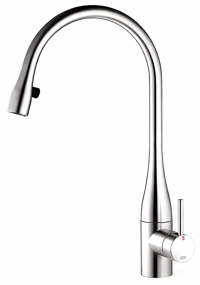 KWC Eve 3, miscelatore per lavabo, cromo, con illuminazione LED, alta pressione