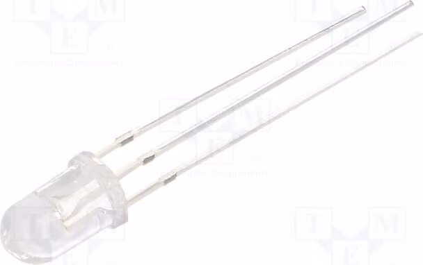 1 LED bicolor, 4200÷5800 mcd, 3000÷4200 mcd, 5 mm, rosso/verde, 30°, OSRPPA5B31A. Diodo LED