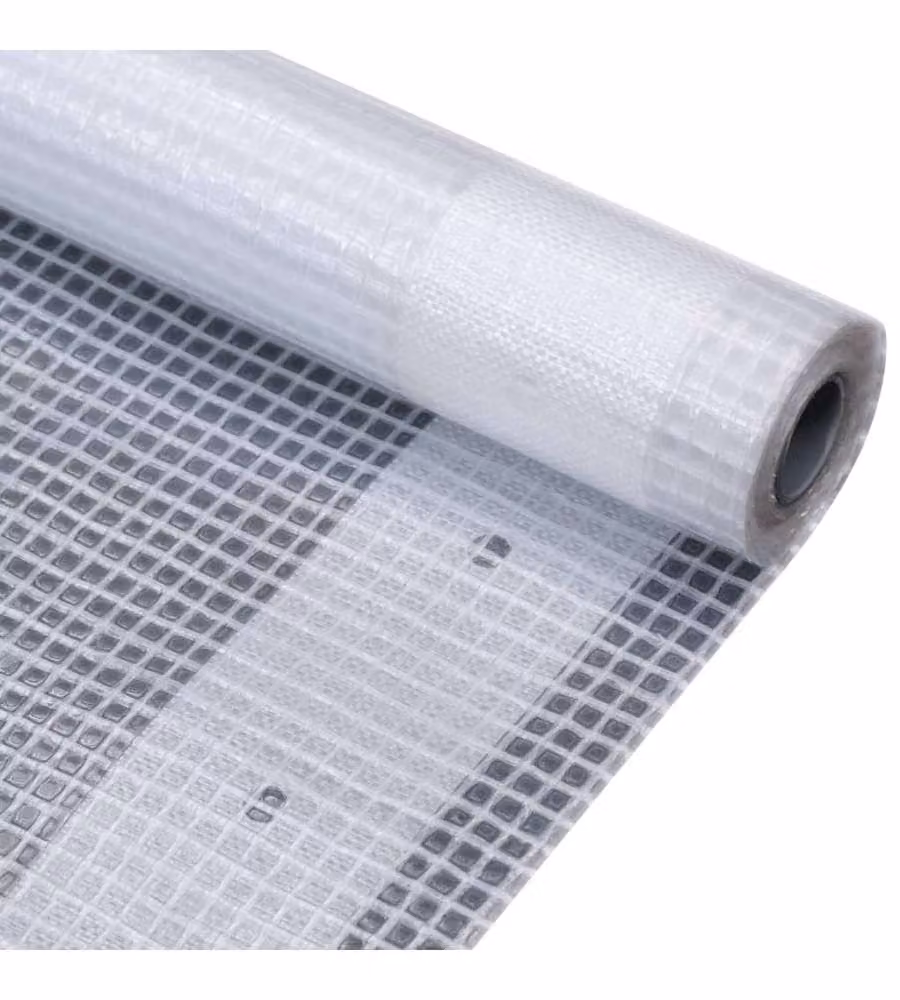 Set di 2 teloni leno vidaXL bianchi in plastica per supporto alla crescita, 260 g/m², L: 20 m, H: 1,5 m – 2