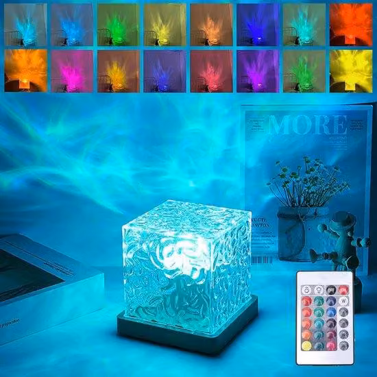 Lampada LED a forma di scivolo acquatico, effetto luminoso 3D, per camera da letto, soggiorno e feste