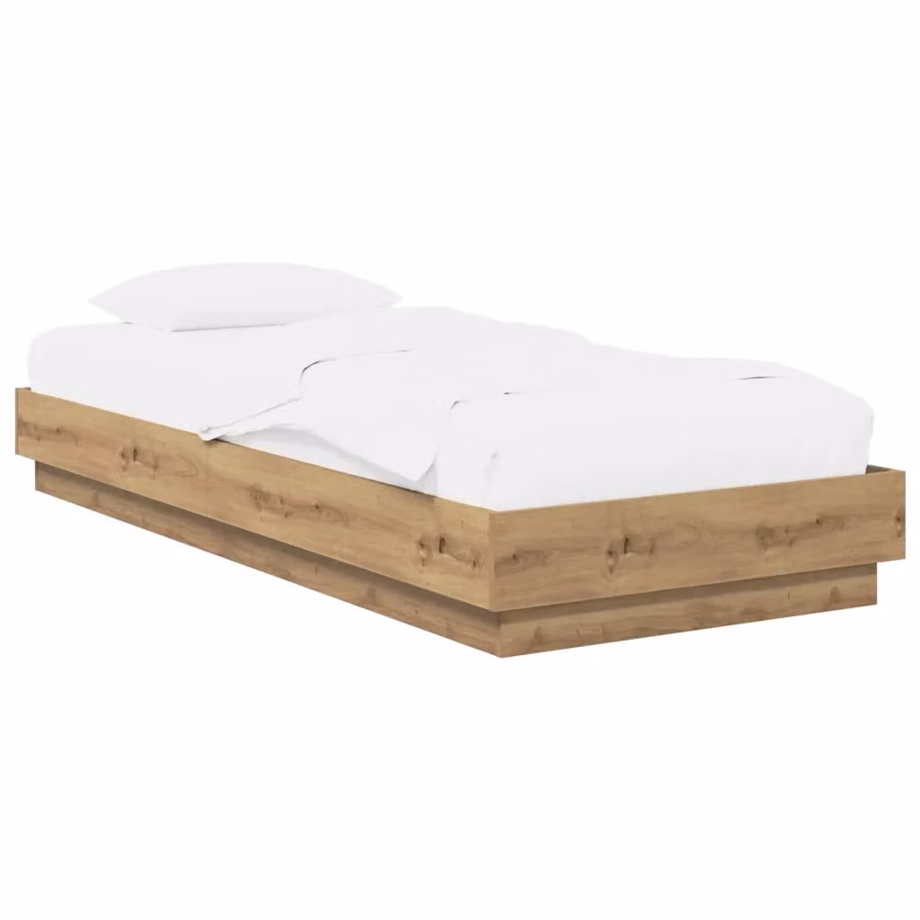 Letto singolo moderno DESIGN IN in legno color rovere, L 80 x P 200 cm – 2