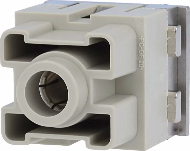 Modulo HARTING Han 200 Ampere (PE) Inserto femmina (F) Connessione a vite assiale, 1 polo 1000 V, 200 A - 1 pezzo