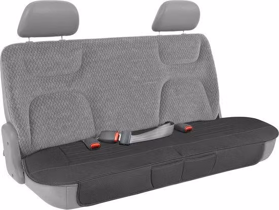 Copri sedili per auto, neri, in Pelle finta, imbottiti, con tasche portaoggetti, set per auto e SUV, completo, premium, copri sedili per auto, per interni