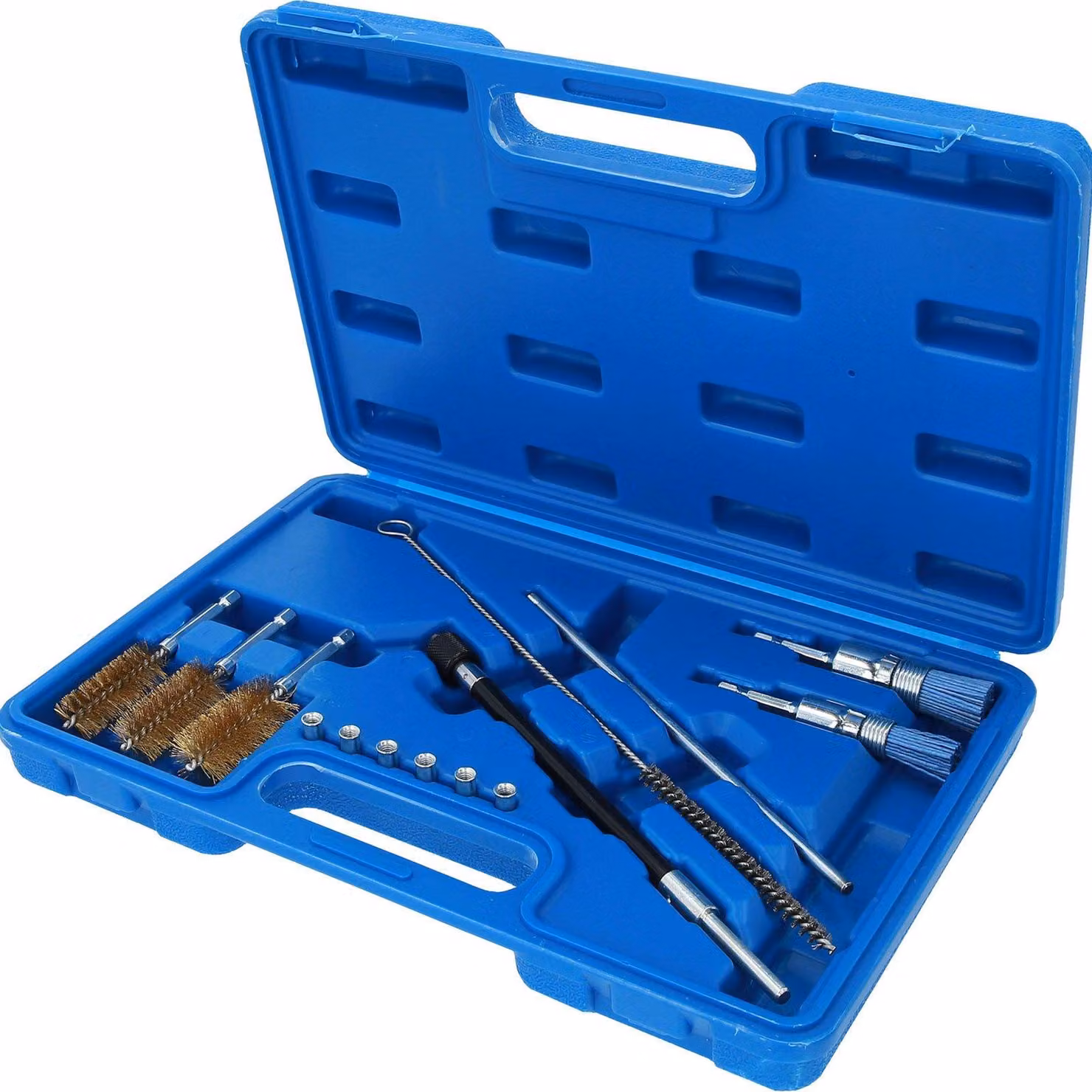 BRILLIANT TOOLS Set per la pulizia di sedi di iniettori e pozzetti 14 pezzi - BT551380