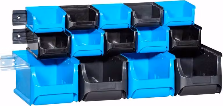set di contenitori aperti allit ProfiPlus 1+2+3/17, blu/nero