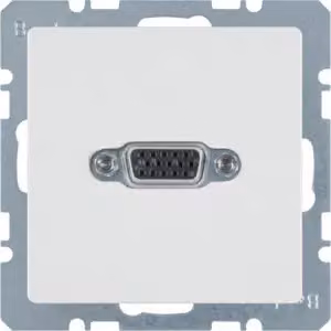 Presa VGA Berker 3315406089 bianco polare con Berker Q.1/Q.3