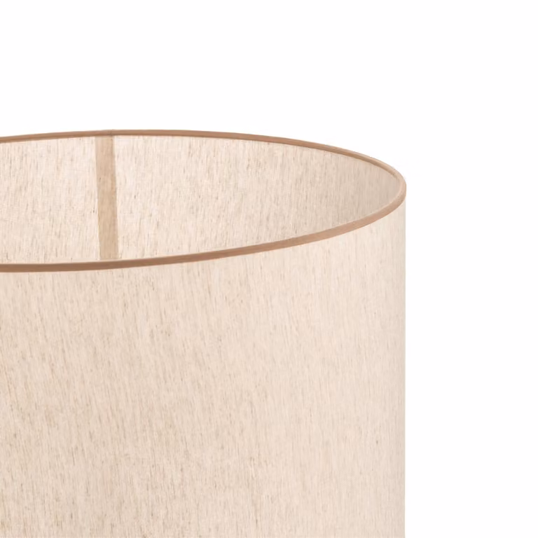 Paralume Roller ecru/beige Ø 50 cm, altezza 30 cm Duolla, Crema / Ambra, Tessuto / Stoffa / Seta
