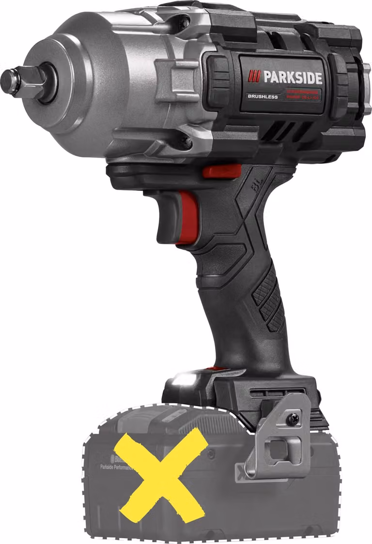 PARKSIDE PERFORMANCE® PASSP 20 Li C4: Avvitatore a impulsi a batteria da 20V, 1/2", fornito senza batteria e caricabatterie