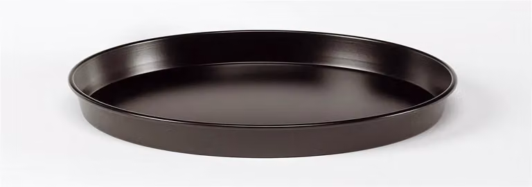 Teglia rotonda in lamiera blu con rivestimento antiaderente, diam.24cm