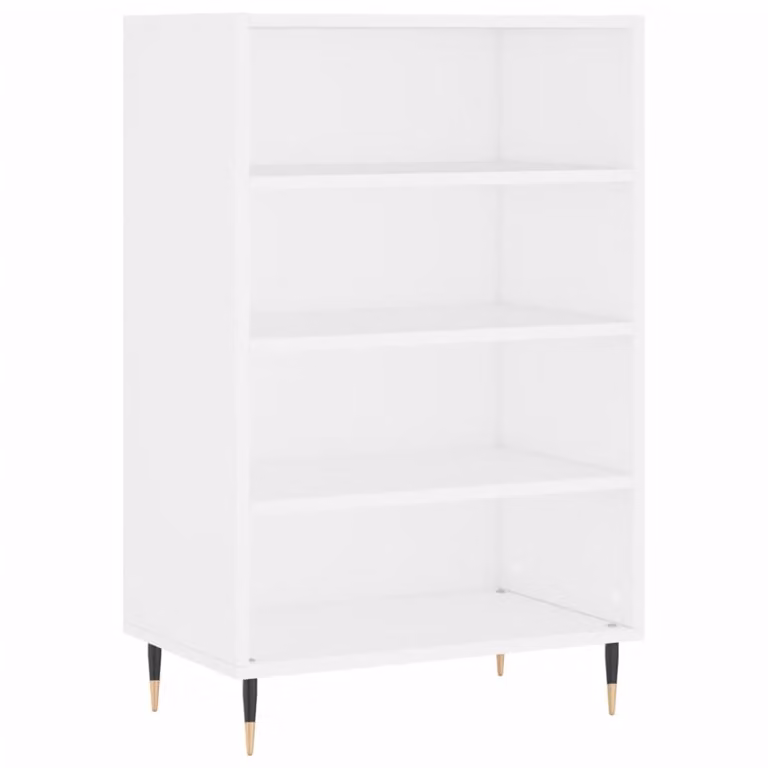 Credenza Bianca 57x35x90 cm in Legno Multistrato