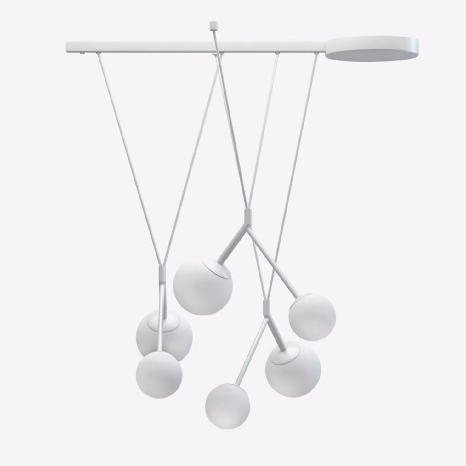 Lampada a sospensione LUCIS ZED 27,2 W LED 3000 K vetro nero opalino ZL3.L1.Z80.61M DALI2 DALI