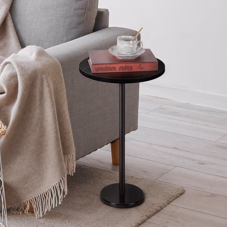 Tavolino nero da salotto base marmo 32CM nero