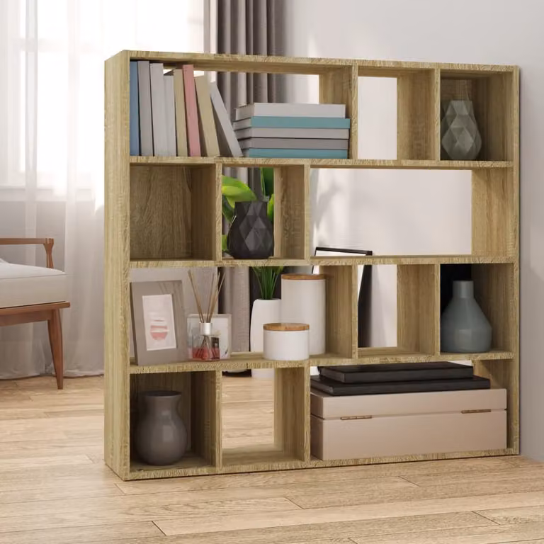 Libreria/Divisorio vidaXL in Rovere Sonoma, Marrone, L 105 cm x P 24 cm x H 102 cm