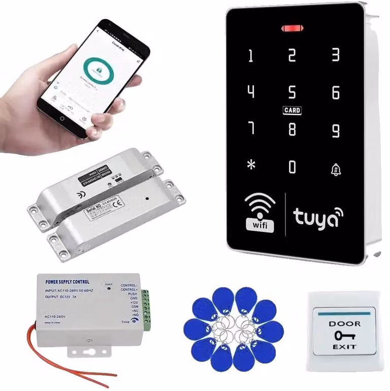 Sistema di controllo accessi, tastiera impermeabile, integrazione con app, Kit2 (con chiusura a bullone)