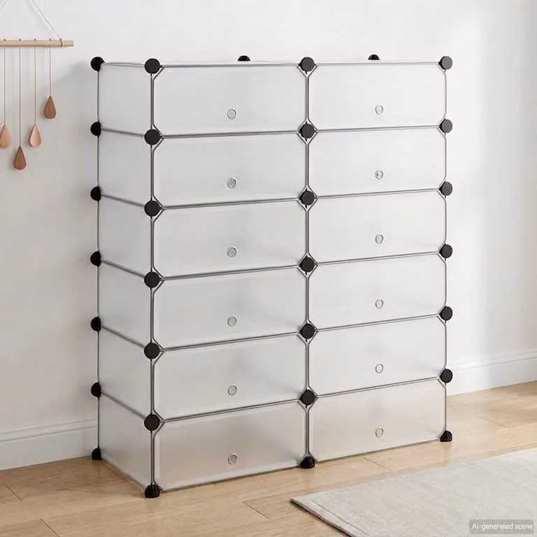 Scarpiera Moderna vidaXL Bianca con Scomparti Basculanti per Ingresso L: 92 cm, P: 37 cm, H: 105 cm