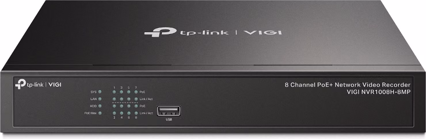 TP-Link VIGI NVR1008H-8MP(UN) TP-Link Omada IPCam VIGI NVR1008H-8MP Canale PoE Rete