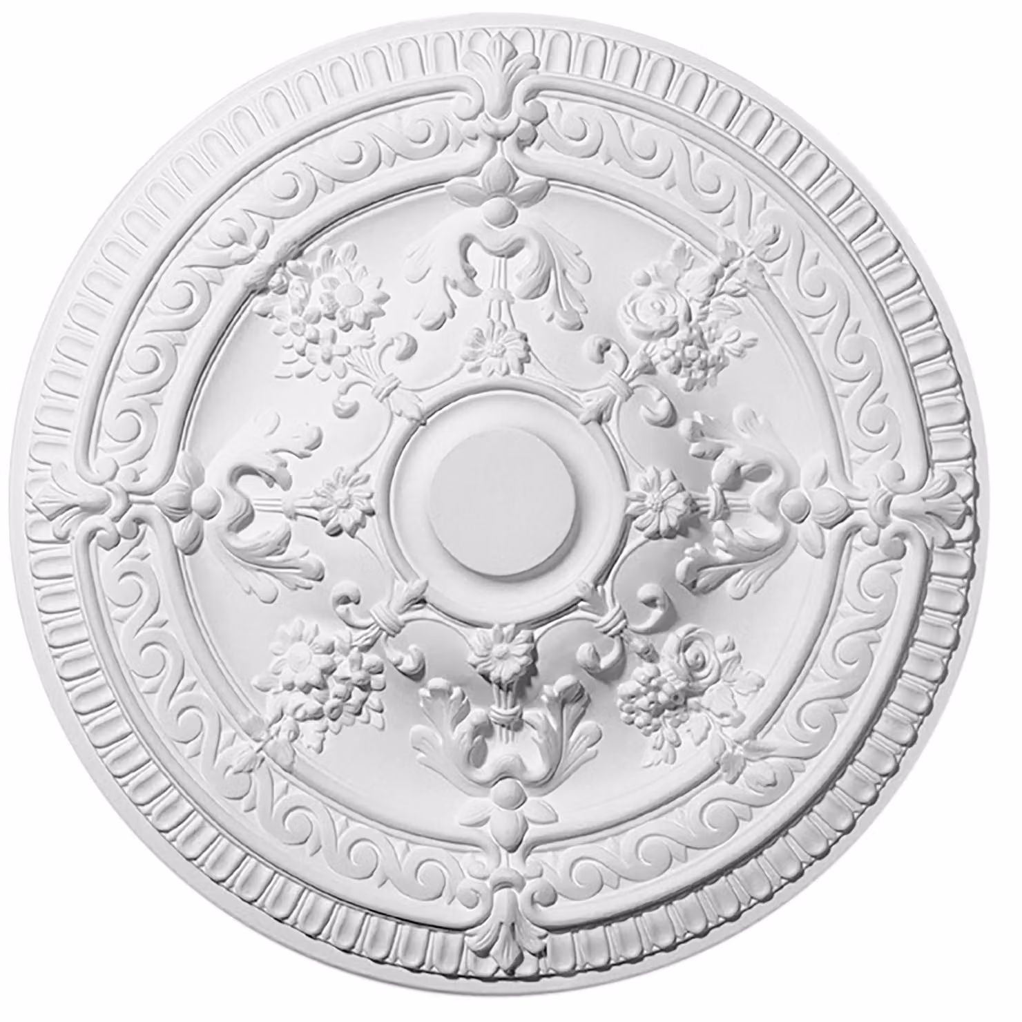 Rosone Decosa Elena, bianco, Ø 62,5 cm - 1 pezzo