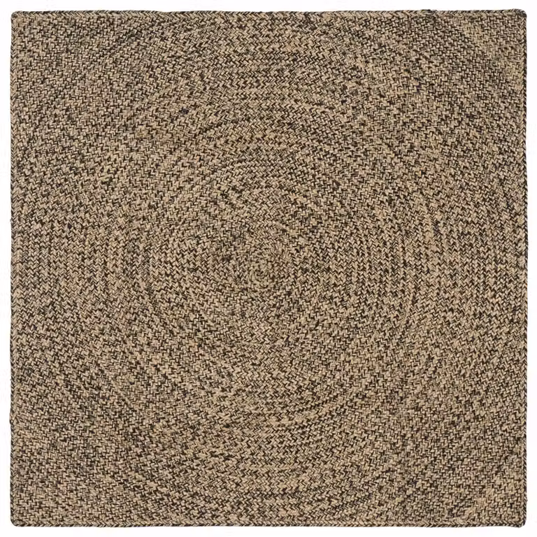 Tappeto da area quadrato in juta vidaXL, multicolore, L 120 cm x P 120 cm