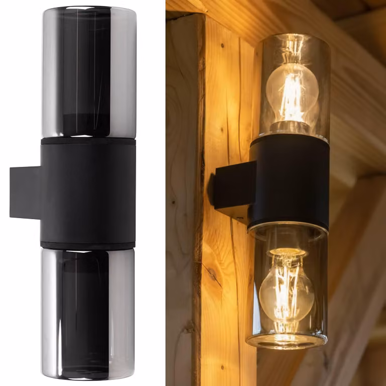 Lampada da giardino a parete per esterni 2x E27 SALVIA LUMILED