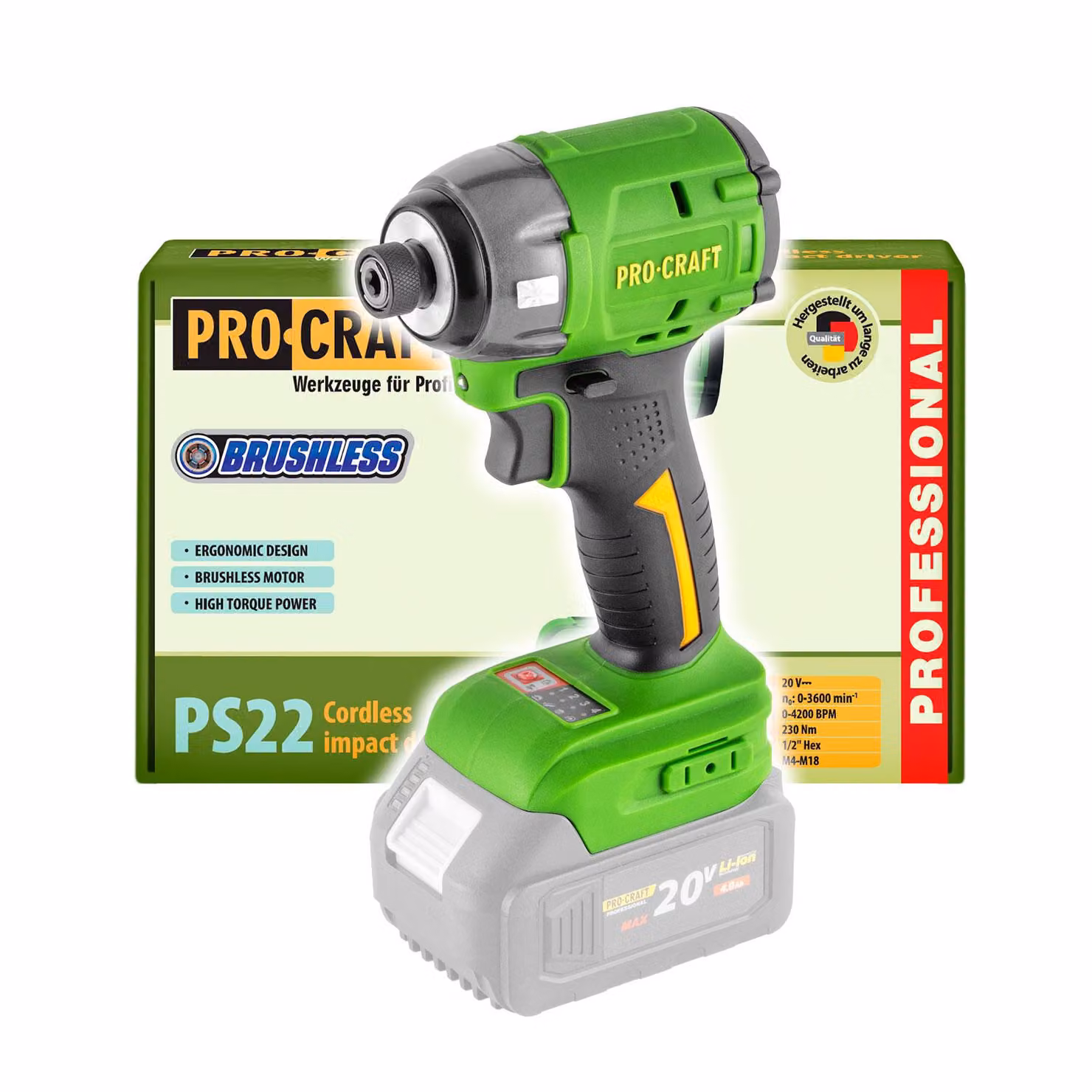 Avvitatore a impulsi Procraft PS22bb (senza batteria e caricatore)