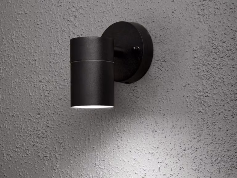 Lampada da parete per esterni a LED, illuminazione per facciate, luce esterna 9cm, nero