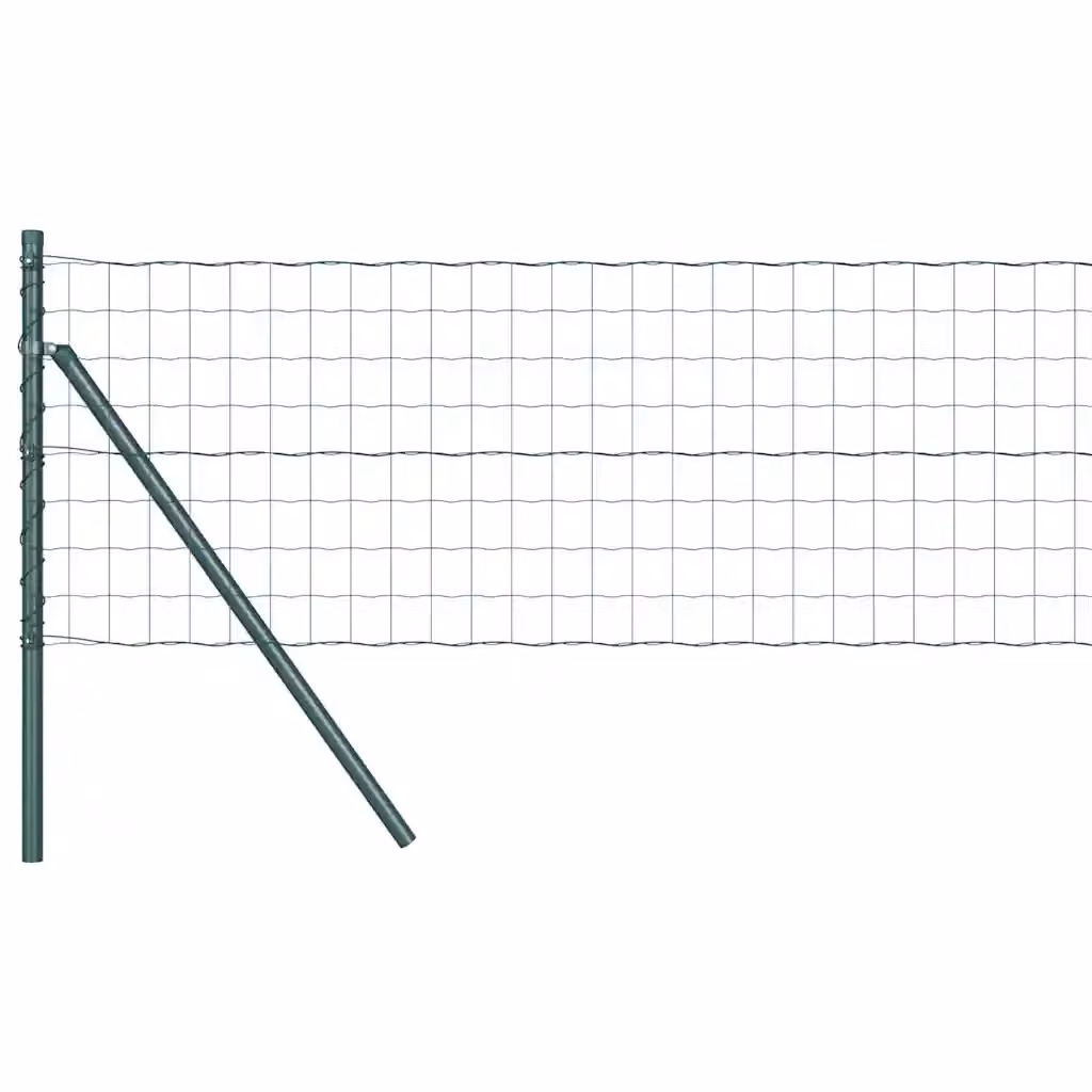 Fissaggio a terra Euro per recinzione vidaXL in acciaio rivestito in PVC verde L: 50 cm, H: 40 cm, P: 40 cm – 2