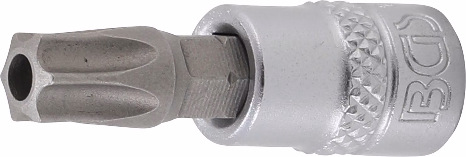 BGS bit presa quadra 6,3 mm (1/4") profilo T (per Torx) con foro T45 - 2165-T45